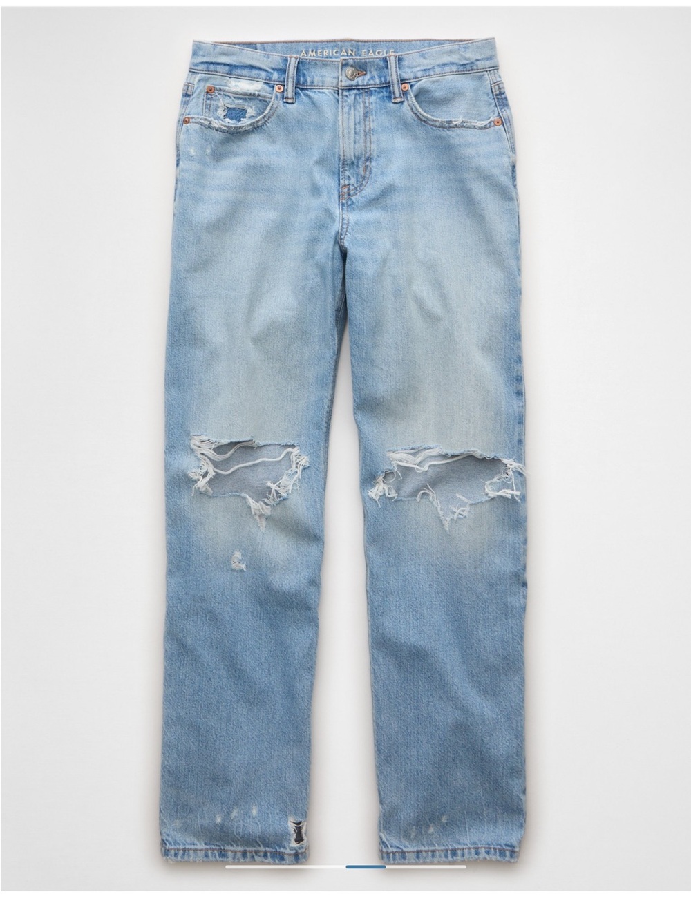 Light Blue Distressed Men’s Jeans